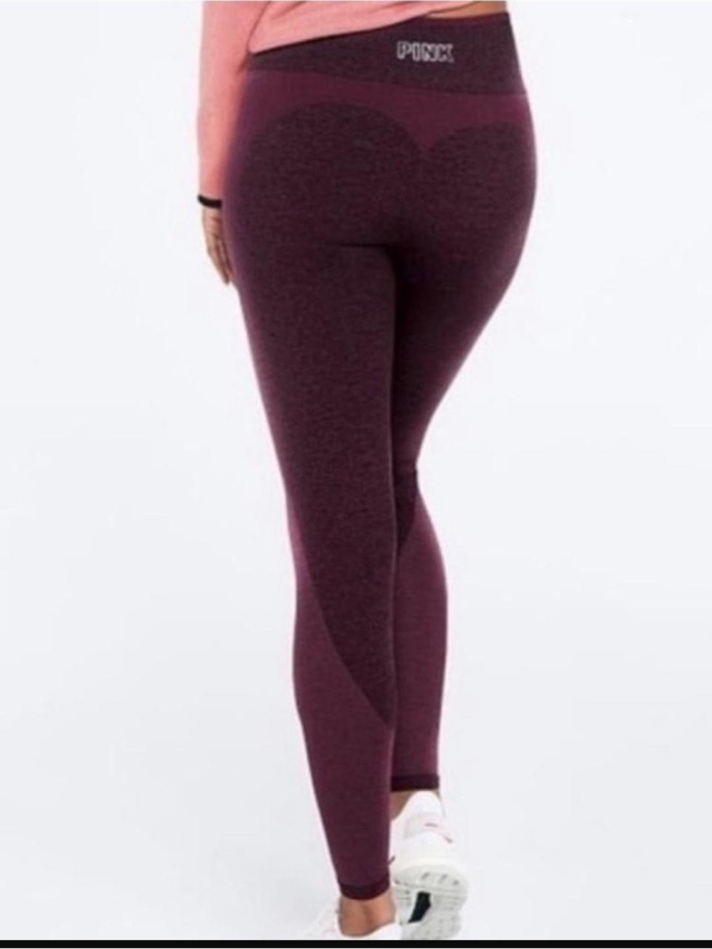 PINK Victoria's Secret Seamless Burgundy/Maroon Leggings